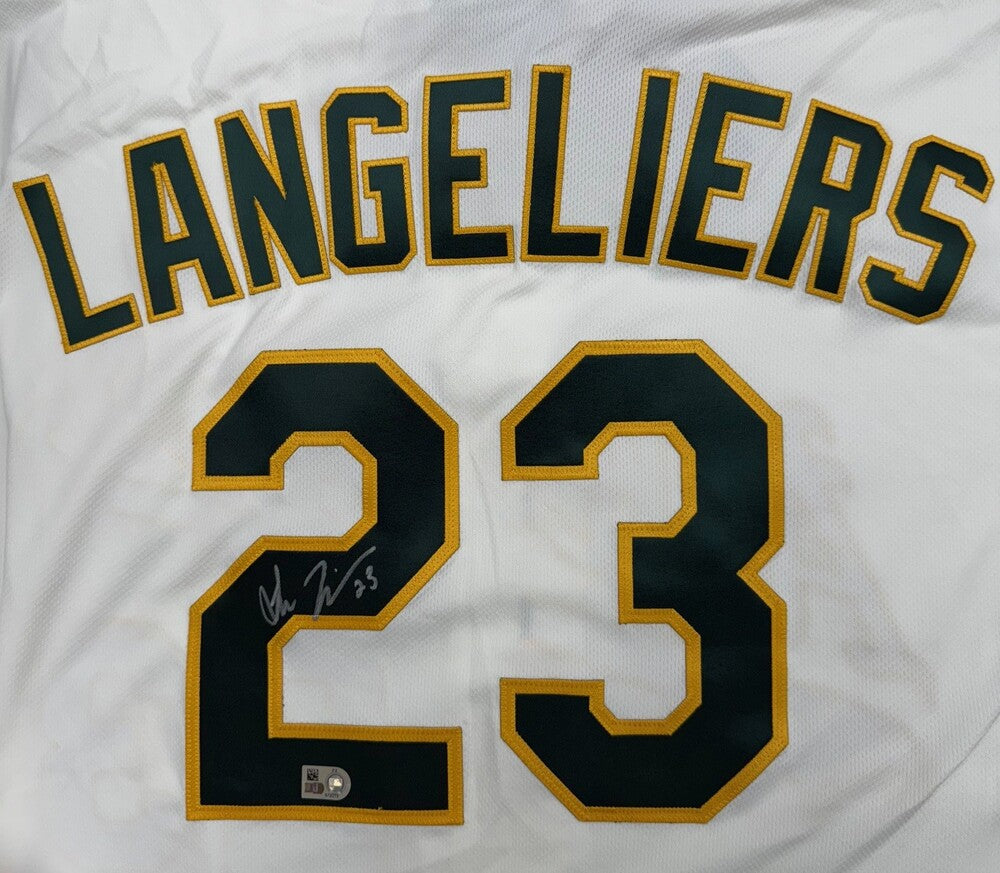 Shea Langeliers Autographed Athletics Authentic Jersey