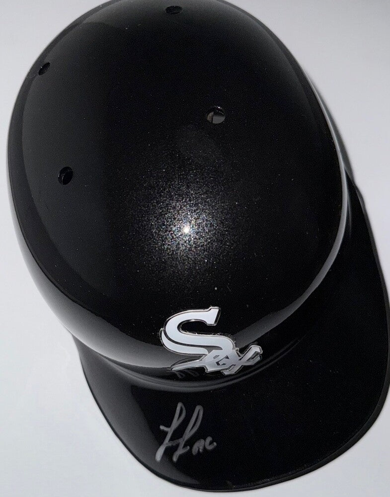 Luisangel Acuna Autographed White Sox Batting Helmet