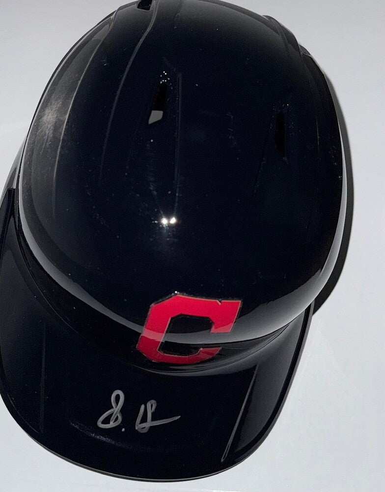 Steven Kwan Autographed Guardians Batting Helmet