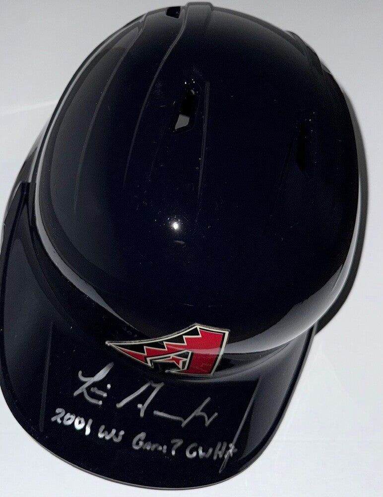 Luis Gonzalez Autographed "2001 WS Game 7 GW Hit" Diamondbacks Batting Helmet