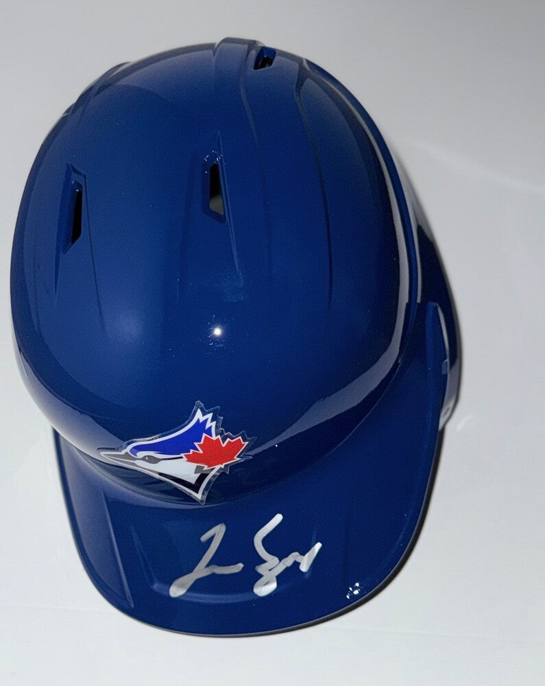 George Springer Autographed Blue Jays Helmet
