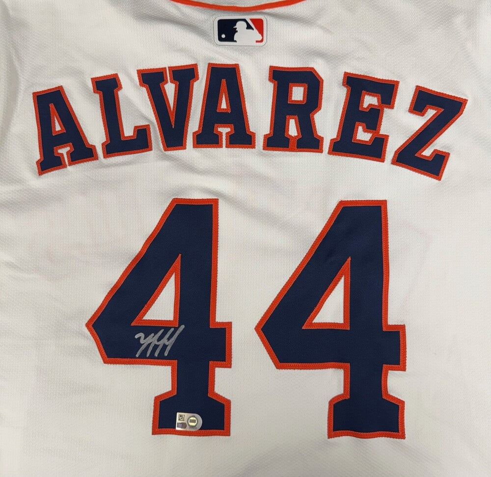 Yordan Alvarez Autographed Astros Authentic Jersey