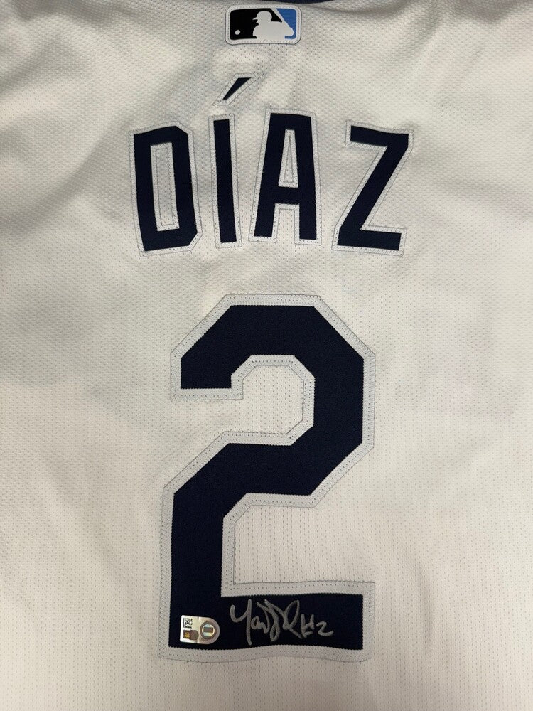 Yandy Diaz Autographed Rays Authentic Jersey
