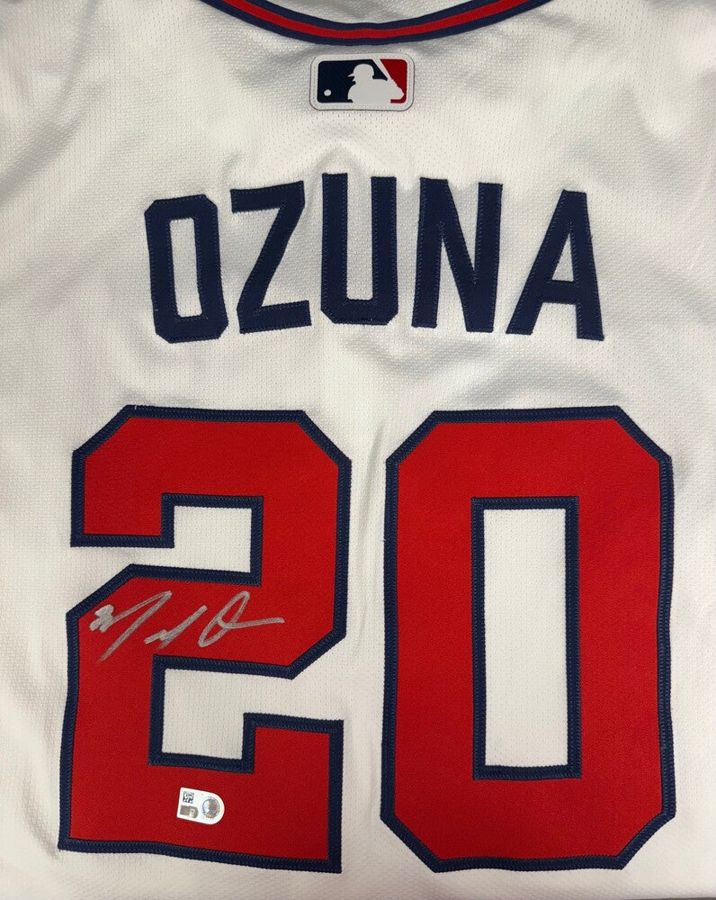 Marcell Ozuna Autographed Braves Authentic Jersey