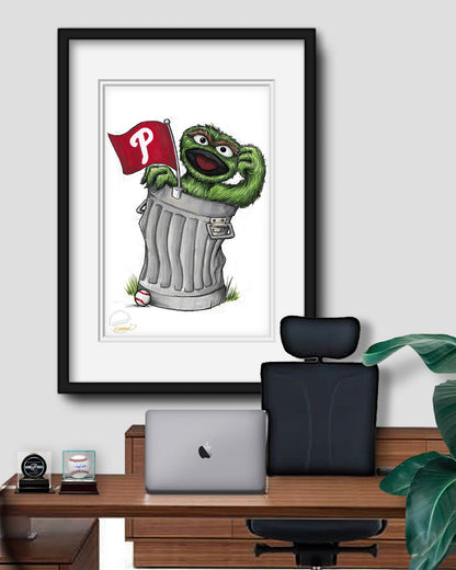 Oscar Rep Your Colours x MLB Phillies Art Print