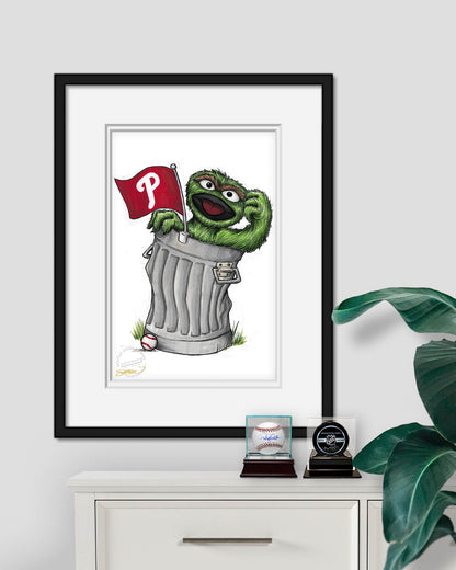 Oscar Rep Your Colours x MLB Phillies Art Print