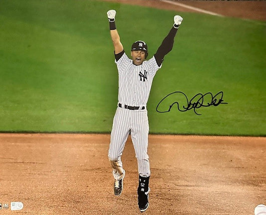 Derek Jeter Autographed Celebration 16x20