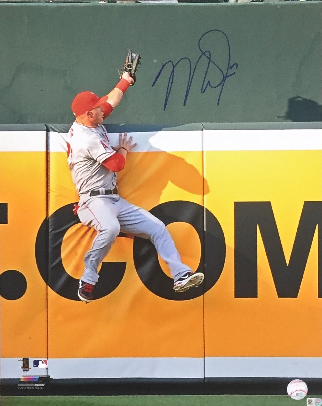 Mike Trout Los Angeles Angels Signed Autographed 16 x 20 Photo