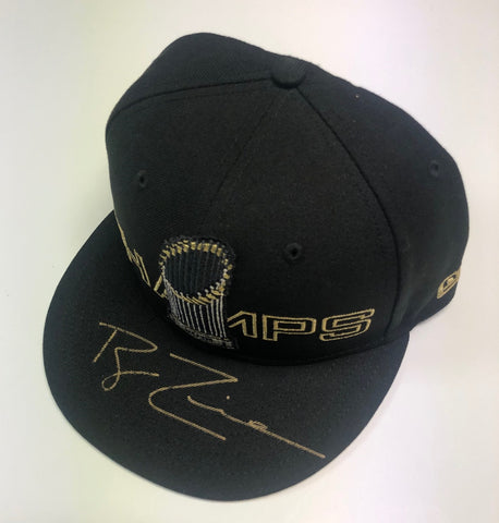 Ryan Zimmerman Autographed Nationals Black WS Champs Logo Hat