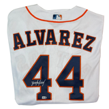 Yordan Alvarez Autographed White Authentic Astros Jersey