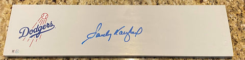 Sandy Koufax Autographed Los Angeles Dodgers Pitching Rubber