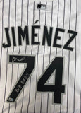 Eloy Jimenez Autographed Chicago White Sox Nike Home White Replica Jersey with "Big Baby" Inscription
