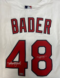 Harrison Bader Autographed "Tots" St. Louis Cardinals White Replica Jersey