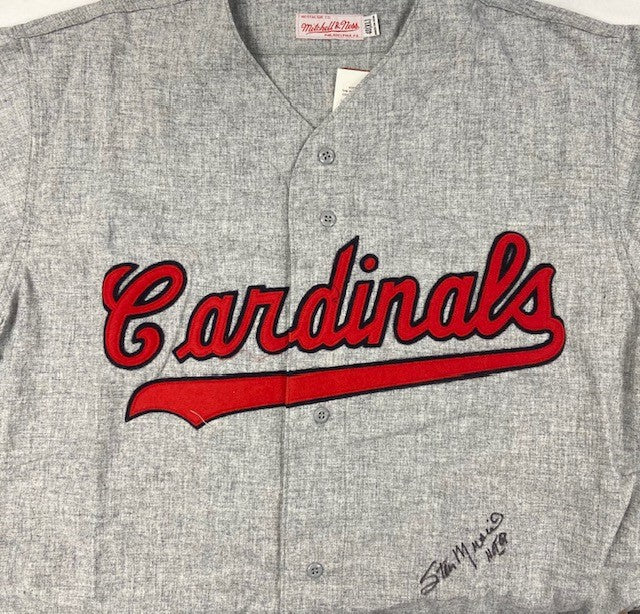 stan musial autographed jersey