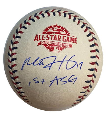 Mitch Haniger Autographed "1st ASG" 2018 All Star Game Logo Baseball