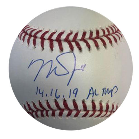 Mike Trout Signed Official MLB Baseball with 14, 16, 19 AL MVP  Inscription (Fanatics, MLB)