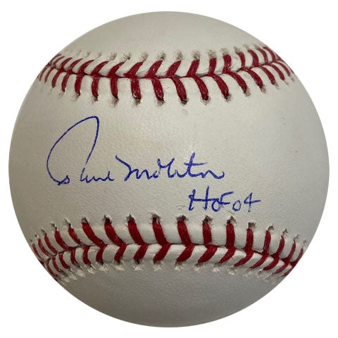 Paul Molitor Autographed Official Rawlings MLB Baseball with "HOF 04" inscription