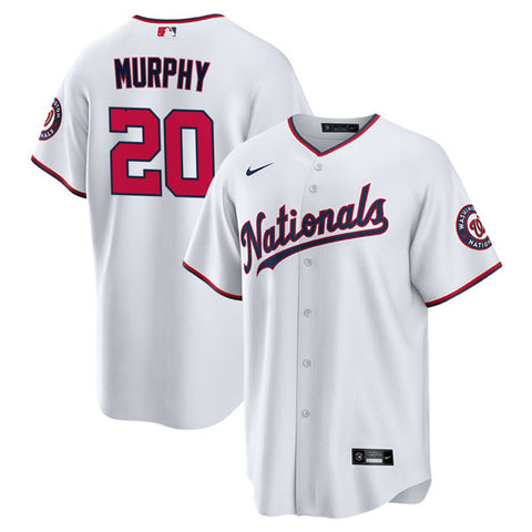 Unsigned Daniel Murphy Nationals White Jersey