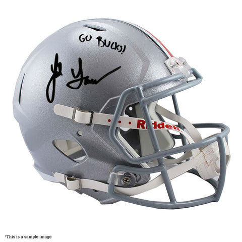 Jack Sawyer Autographed "Go Bucks!" Ohio State Full-Size Helmet