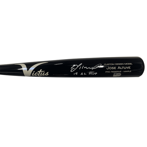 Jose Altuve  Autographed Game Model Victus Bat with "17 AL MVP" Inscription