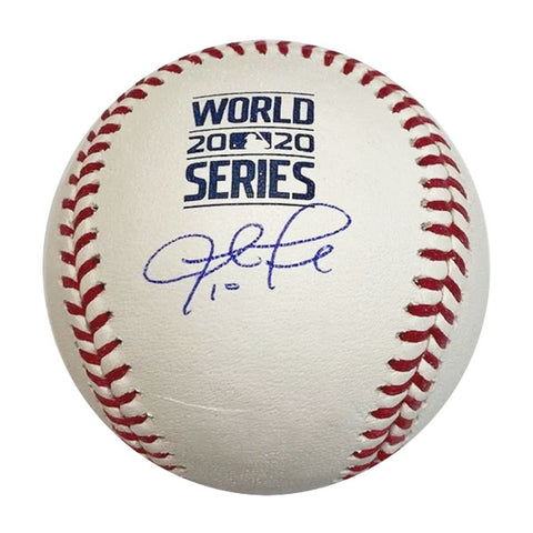 Justin Turner Autographed 2020 WS Logo Baseball