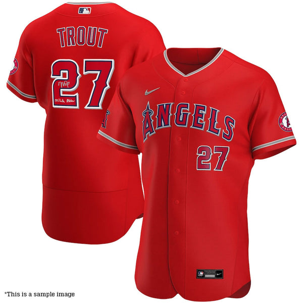 MIKE TROUT Los Angeles Angels Autographed and Inscribed Millville