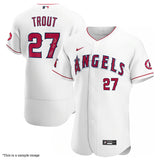 Mike Trout Autographed Full Name Authentic White Los Angeles Angels Jersey