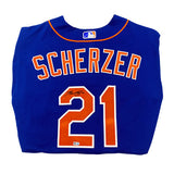 Max Scherzer Autographed Authentic New York Mets Jersey