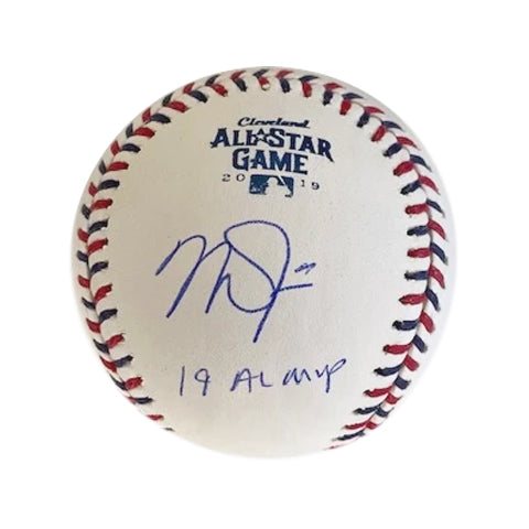 Mike Trout Autographed "19 AL MVP" 2019 ASG Logo Baseball