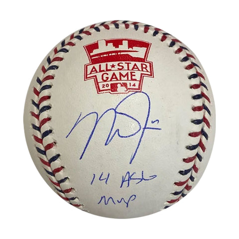 Mike Trout Autographed "14 ASG MVP" 2014 ASG Logo Baseball