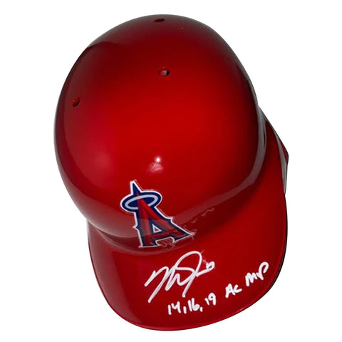 Mike Trout Autographed "14,16,19 AL MVP" Angels Batting Helmet
