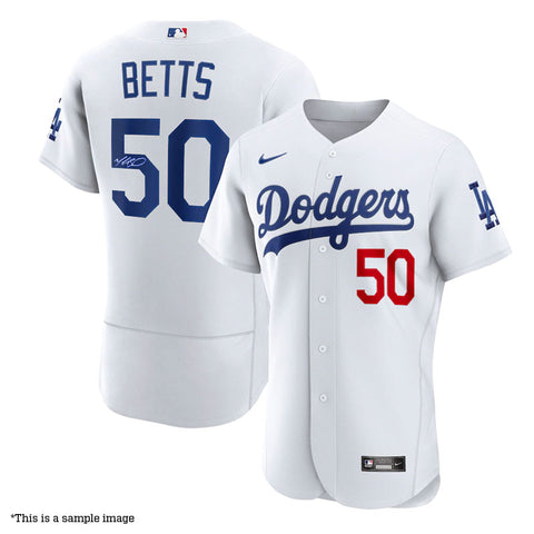 Mookie Betts Autographed Authentic Dodgers Jersey