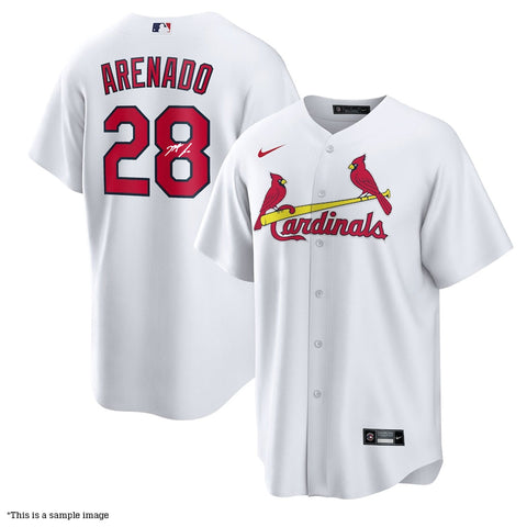Nolan Arenado Autographed Cardinals White Replica Jersey