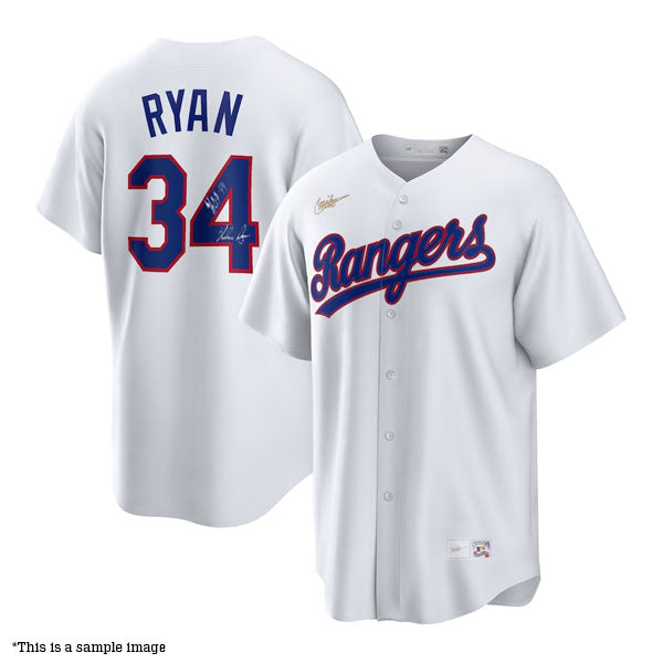 Nolan Ryan HOF 99 Autographed Rangers Authentic Jersey