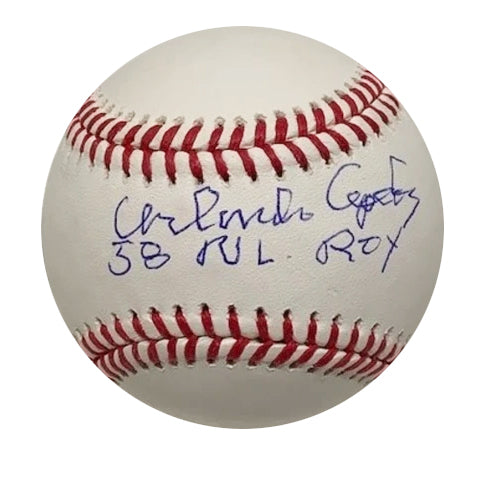 Orlando Cepeda Autographed "58 NL ROY" Baseball