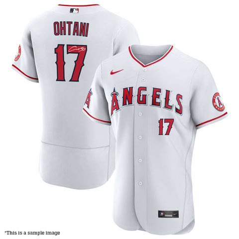 Shohei Ohtani Autographed Authentic Home White Angels Jersey