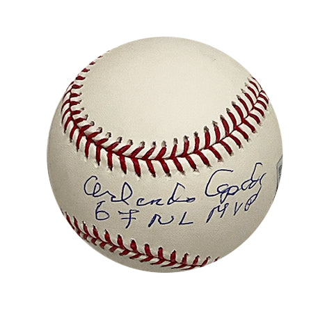 Orlando Cepeda Autographed "67 NL MVP" Baseball