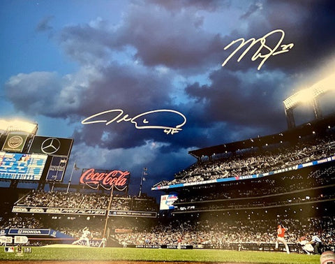 Jacob deGrom & Mike Trout Dual Autographed 16x20 - Citi Field