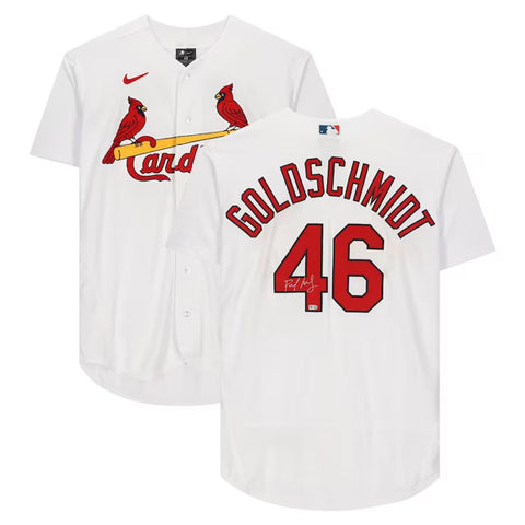 Paul Goldschmidt Autographed White Nike Authentic Cardinals Jersey