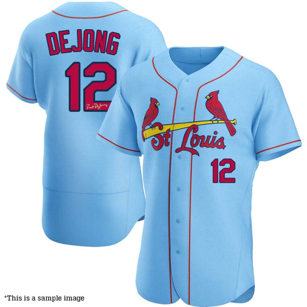 Paul DeJong Autographed St. Louis Cardinals Authentic White Home Jerse