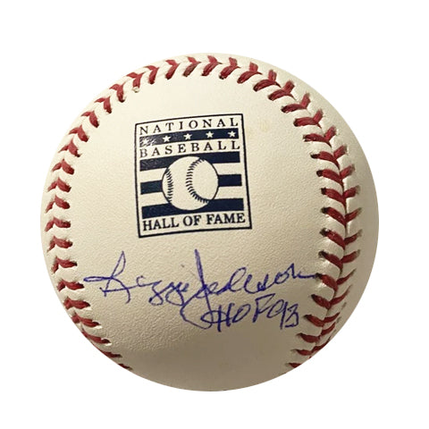 Reggie Jackson Autographed "HOF 93" HOF Logo Baseball