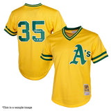 Rickey Henderson Autographed "Man of Steal" Athletics Authentic Batting Practice Mitchell & Ness Jersey