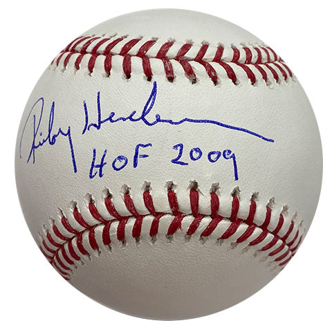 Rickey Henderson Autographed "HOF 2009" Baseball