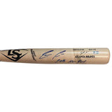 Ronald Acuna Jr. Autographed Game Model Bat with "2018 NL ROY" Inscription