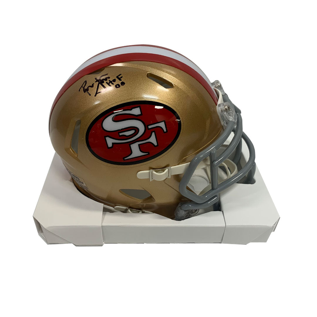 : San Francisco 49ers NFL Helmet Shadowbox w/Ronnie Lott card :  Sports & Outdoors