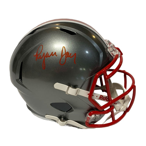 Ryan Day Autographed Flash Full-Size Replica Ohio State Football Helmet