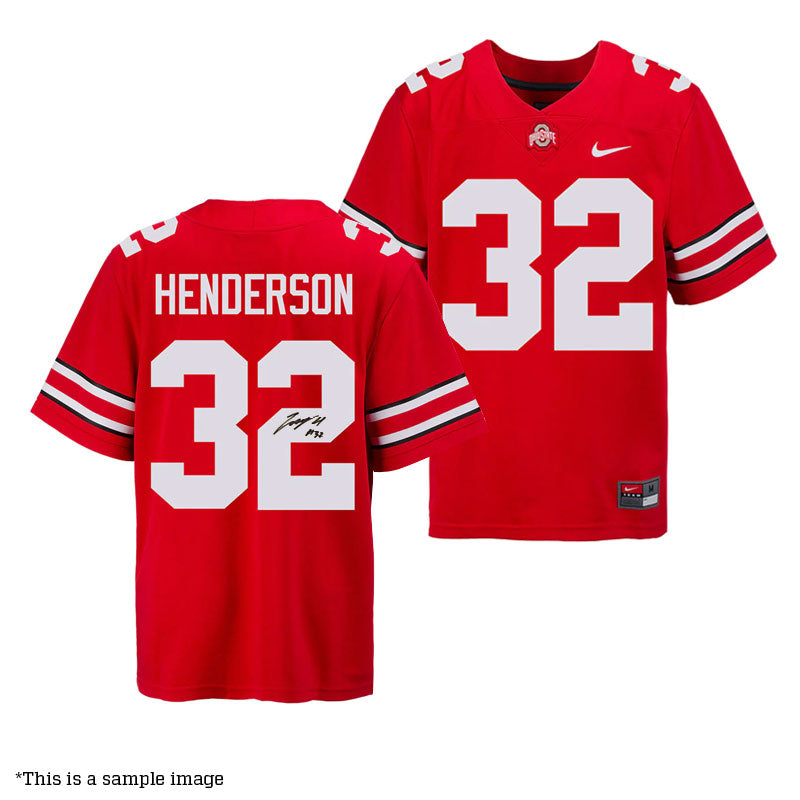 TreyVeon Henderson Ohio State Buckeyes Autographed White Jersey