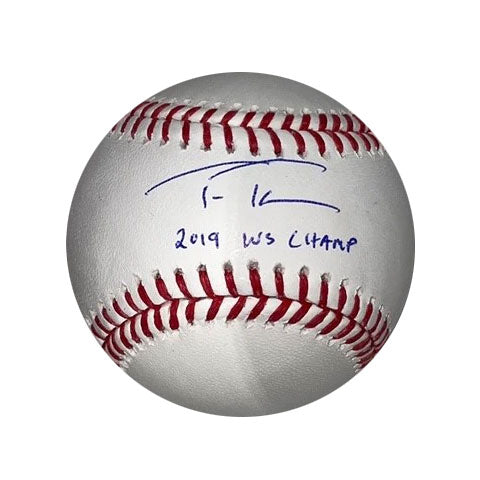 Trea Turner Autographed "19 WS Champs" Baseball