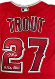 Mike Trout Autographed "Millville Meteor" Authentic Red Angels Jersey