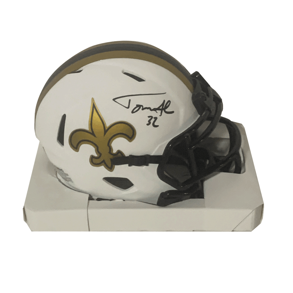 Tyrann Mathieu Autographed Saints Gray Flash Full Size Replica Helmet